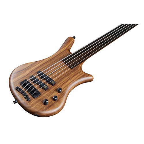 Warwick Teambuilt Thumb BO 5-String Fretless Natural Transparent Satin Black Hardware